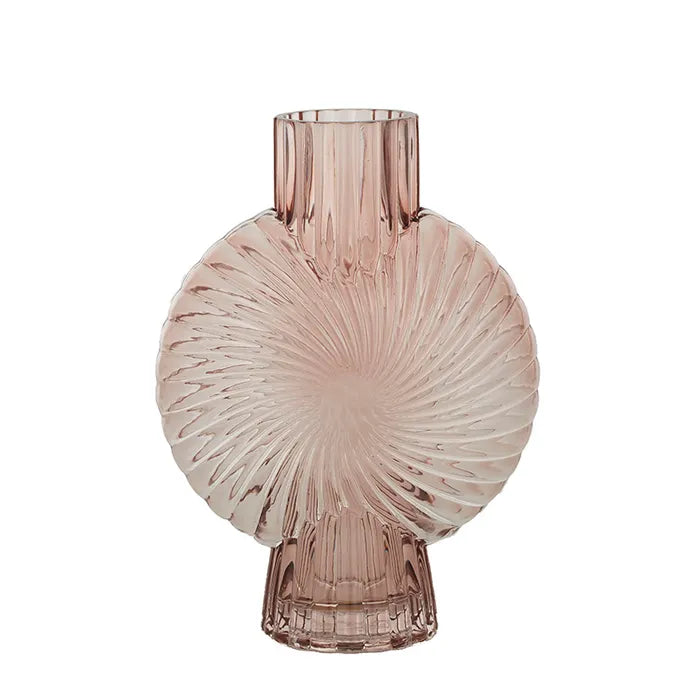 MIRIT GLASS VASE- PEACH