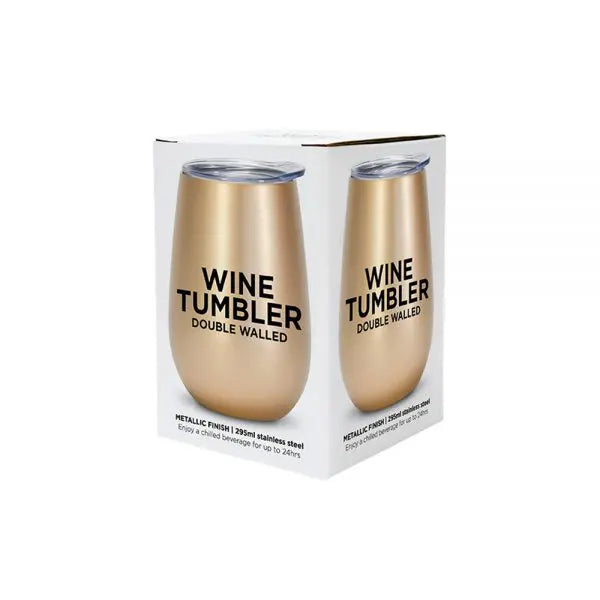 Wine Tumbler- Double Walled- Stainless Steel