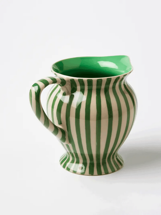 Green Stripe Pitcher