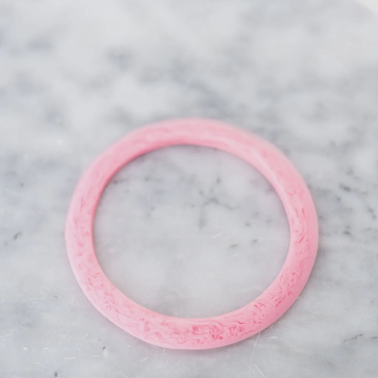 Point Resin Stacking Bangle Light Pink