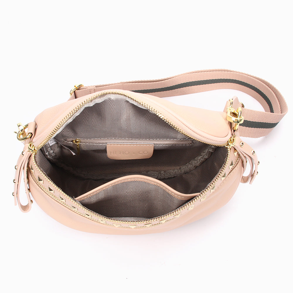 Obsessed Crossbody Stud Bag Blush | Gold