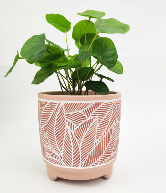 Corby Leaf Planter | Pink
