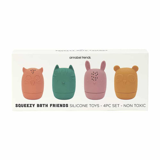 Silicone Squeezy Bath Toys - Bath Friends