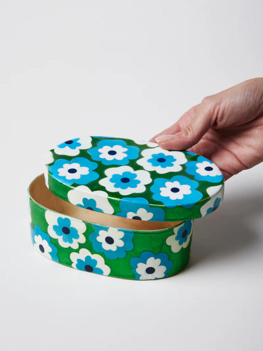 Poppy Green Trinket Box