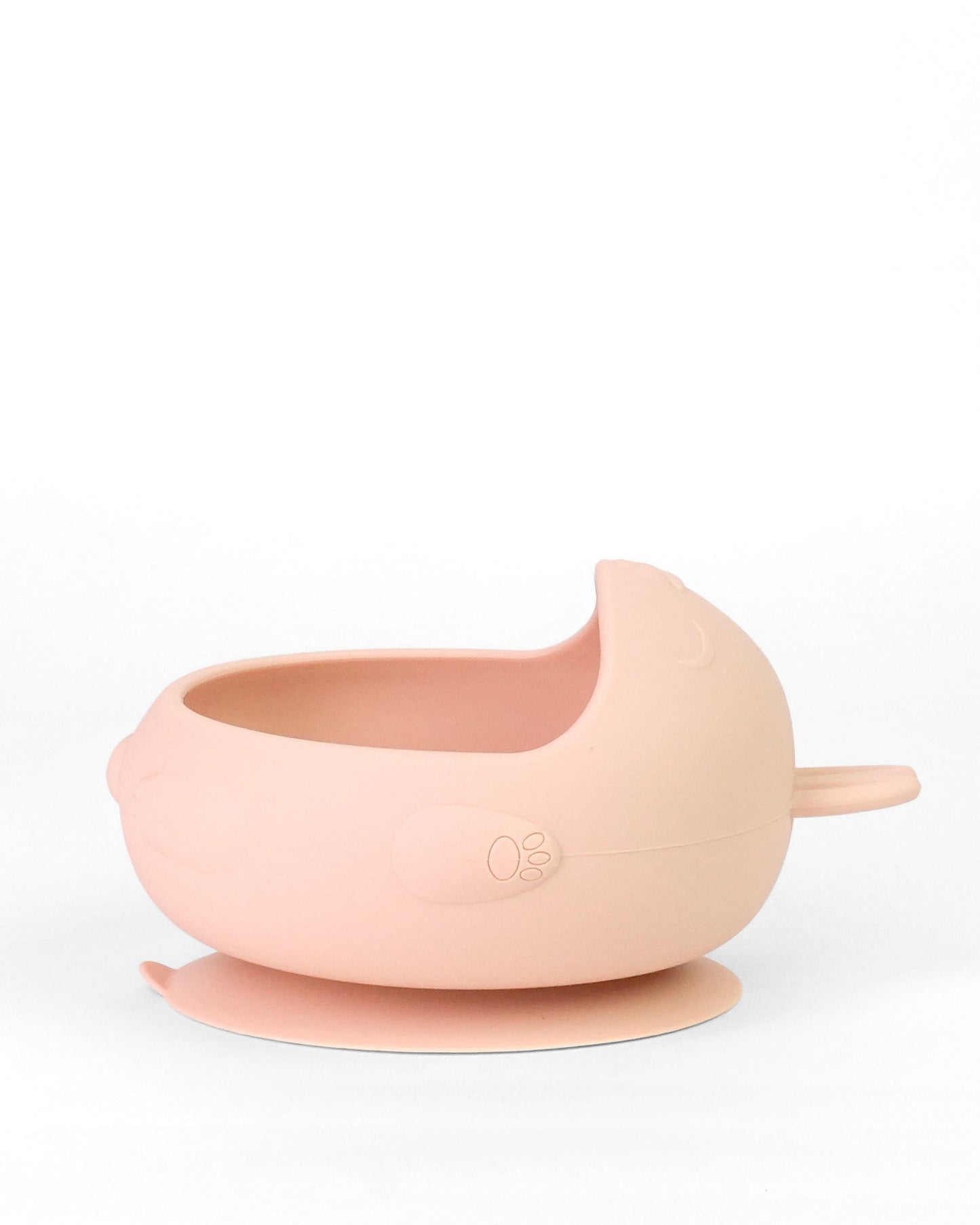 Bunny Silicone Suction Bowl w/ Cutlery Blush