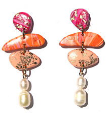 Coral Pebble Pearls