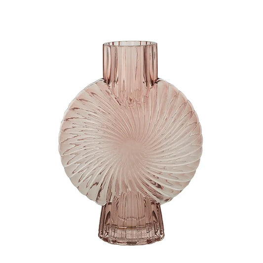 MIRIT GLASS VASE- PEACH