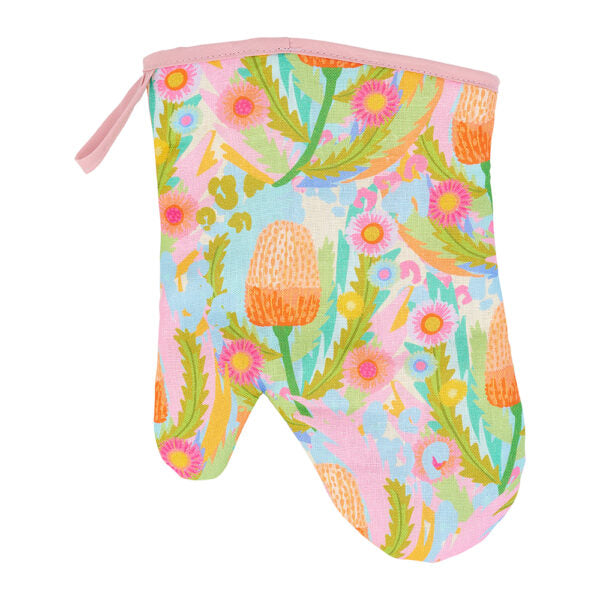 Oven Mitt – Linen – Paper Daisy