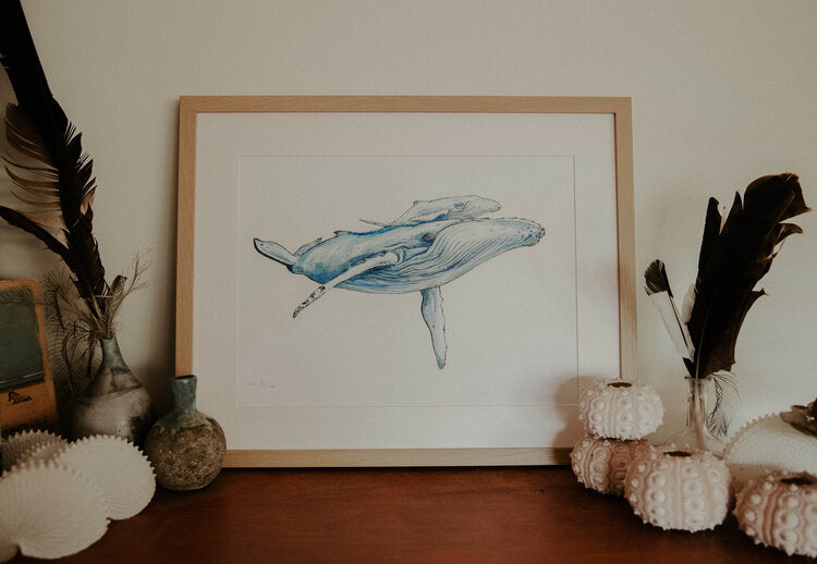 Sofie Seyah Watercolour Print- A3 in Frame