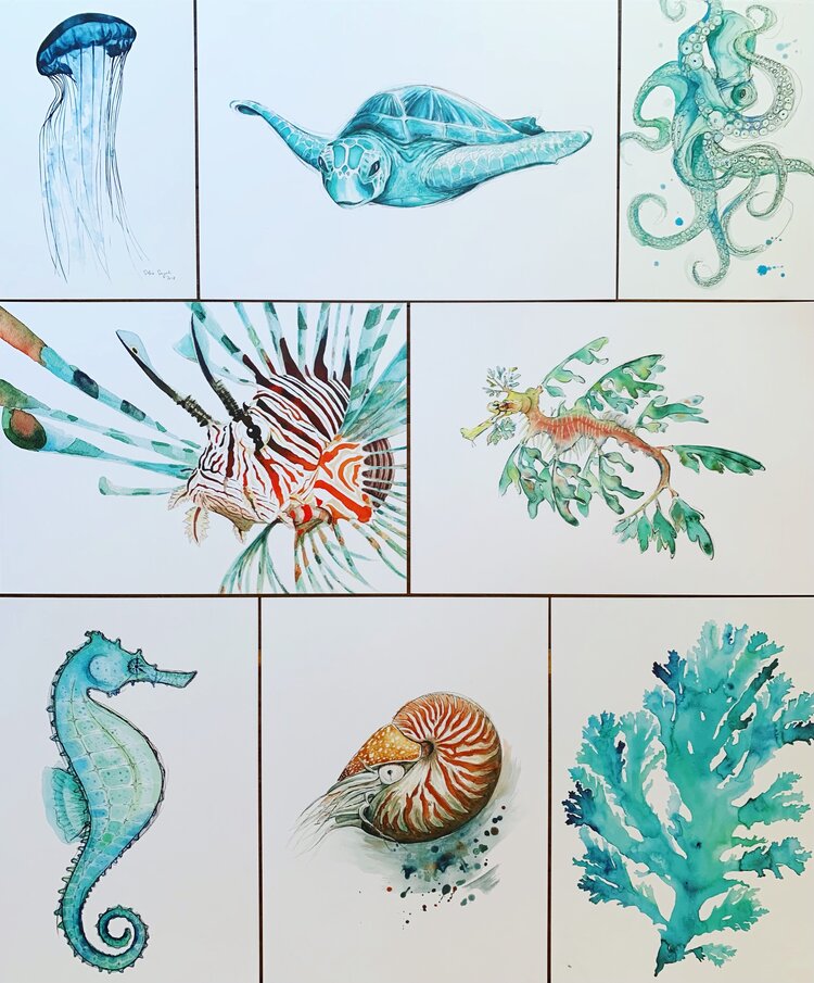Sofie Seyah Watercolour Print- A4