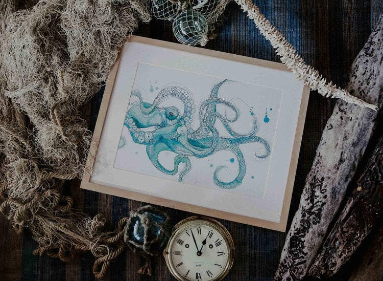 Sofie Seyah Watercolour Print- A3 in Frame