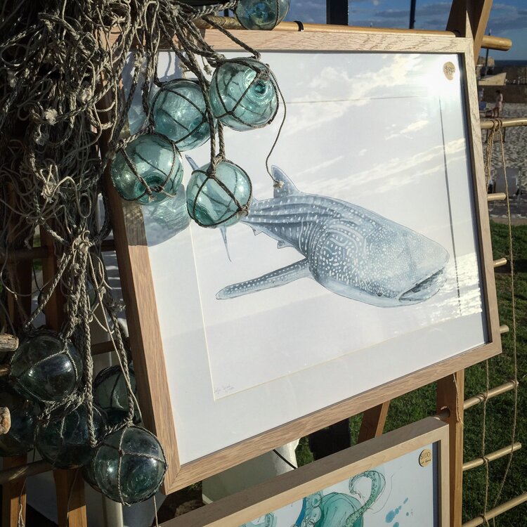 Sofie Seyah Watercolour Print- A3 in Frame