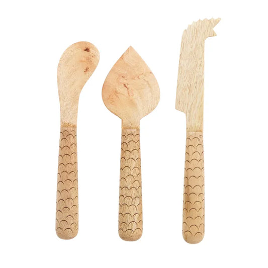 TIDLER WOOD CHEESE KNIVES