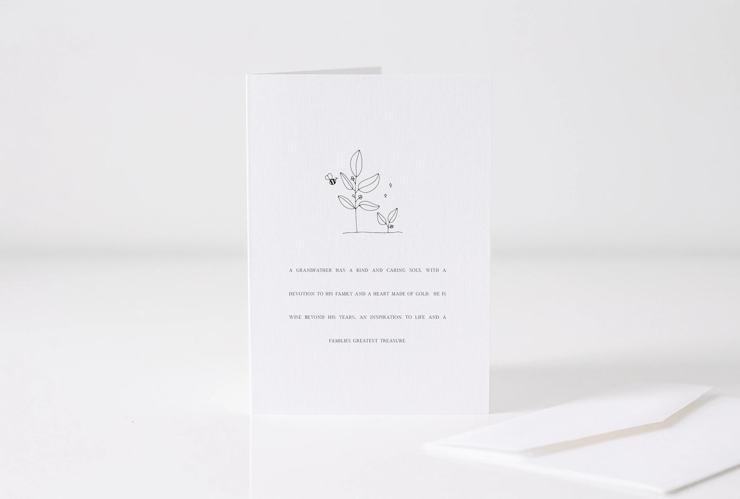 Greeting Card- Vindi paper Studio- Intentions Range- Grandfather